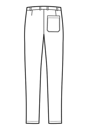 Pantalone uomo yale slim disegno rear