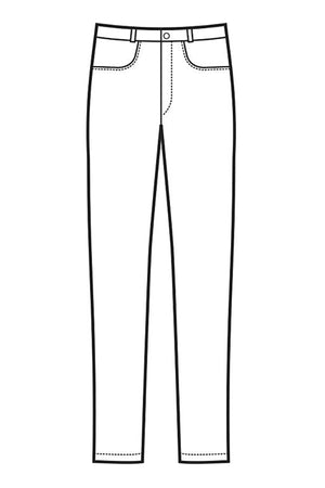 Pantalone uomo yale slim disegno front