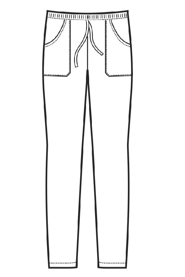 Pantalone con elastico disegno front