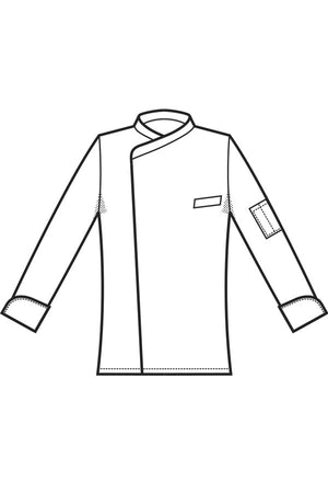 Giacca cuoco Pretoria disegno front