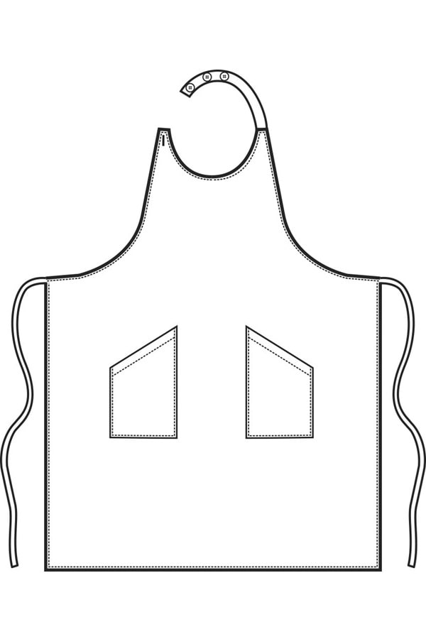 Sommelier unisex nero senza taschino