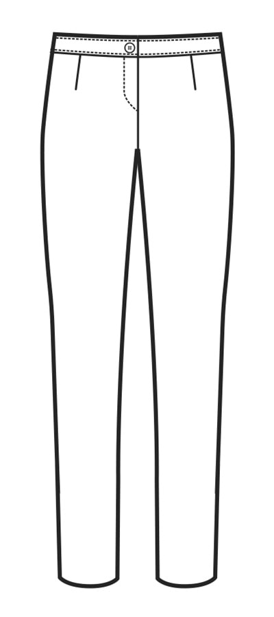 Pantalone Donna Trendi disegno-front