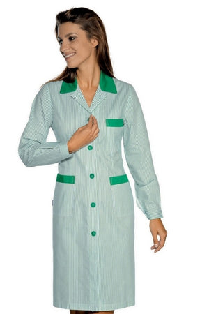 Camice Donna Positano Rigatino bordato polycotone - ITALIADIVISE