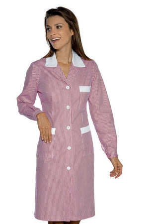 Camice Donna Positano Rigatino bordato polycotone - ITALIADIVISE