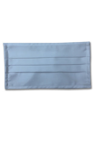 Mascherina in cotone doppio strato azzurra - ITALIADIVISE