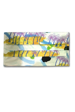 Mascherina in cotone doppio strato Fantasia palme - ITALIADIVISE