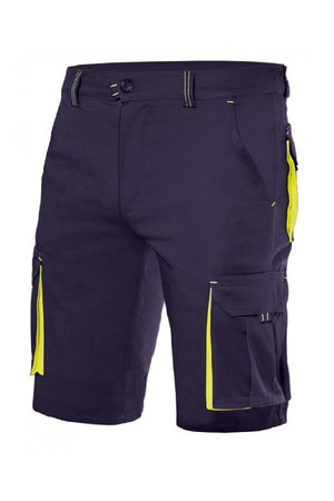Bermuda bicolore Blu Stretch multitasche - ITALIADIVISE