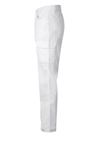 Pantaloni multitasche Slim-Fit bianco
