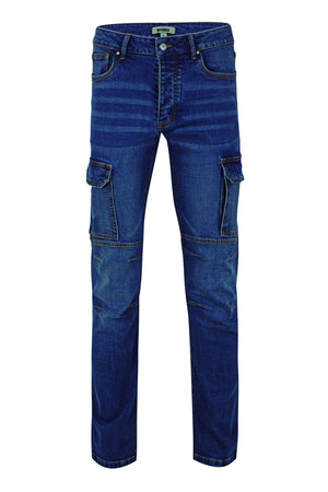 Pantalone Denim Jeans Stretch Multitasche
