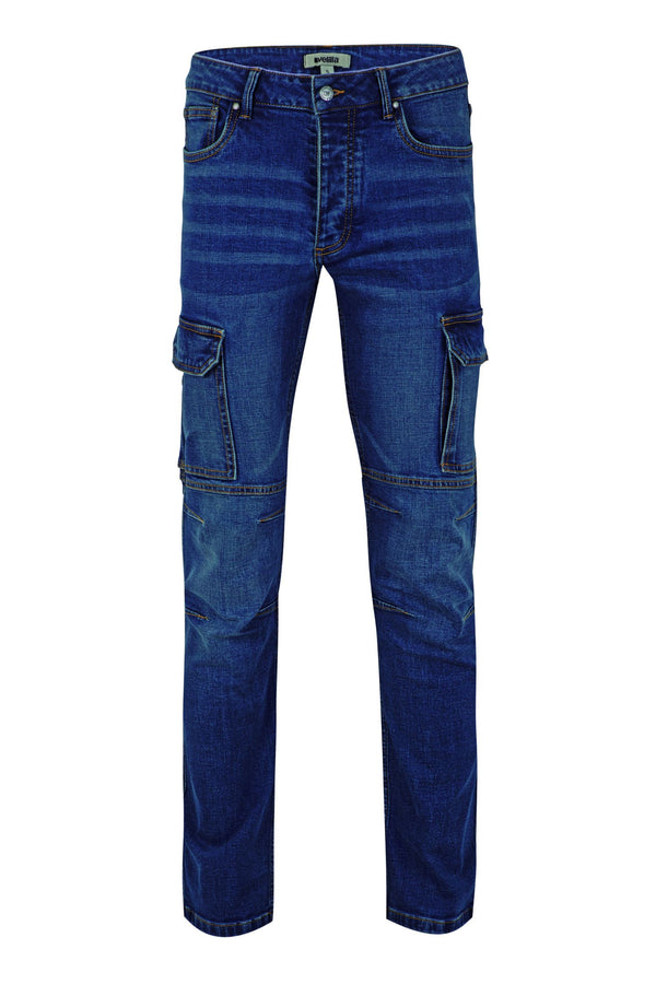 Pantalone Denim Jeans Stretch Multitasche