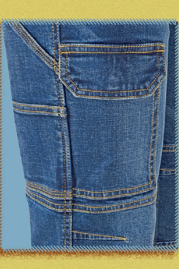 Pantalone Denim Jeans Stretch Multitasche