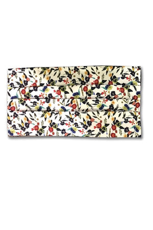 Mascherina in cotone doppio Fantasia fiori chiara - ITALIADIVISE