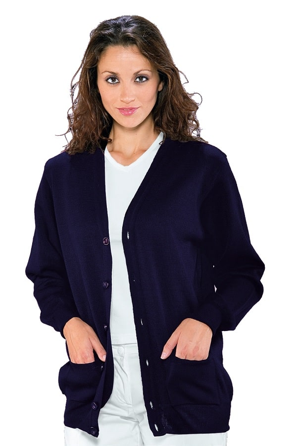 Cardigan unisex in misto Lana Blu - ITALIADIVISE