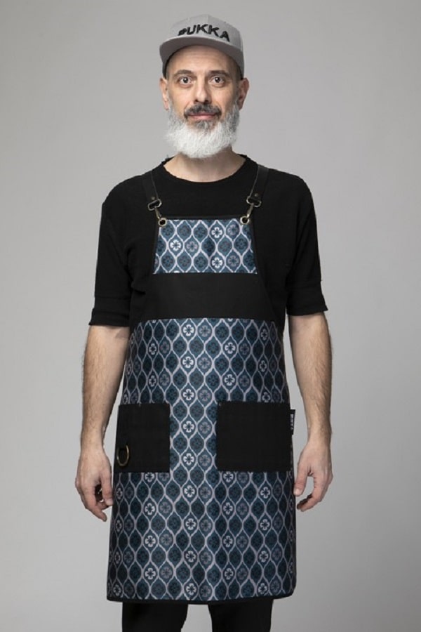 Grembiule in tessuto Pukka Eye Flower Blue