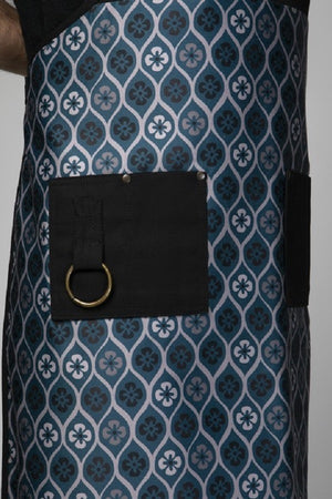 Grembiule in tessuto Pukka Eye Flower Blue