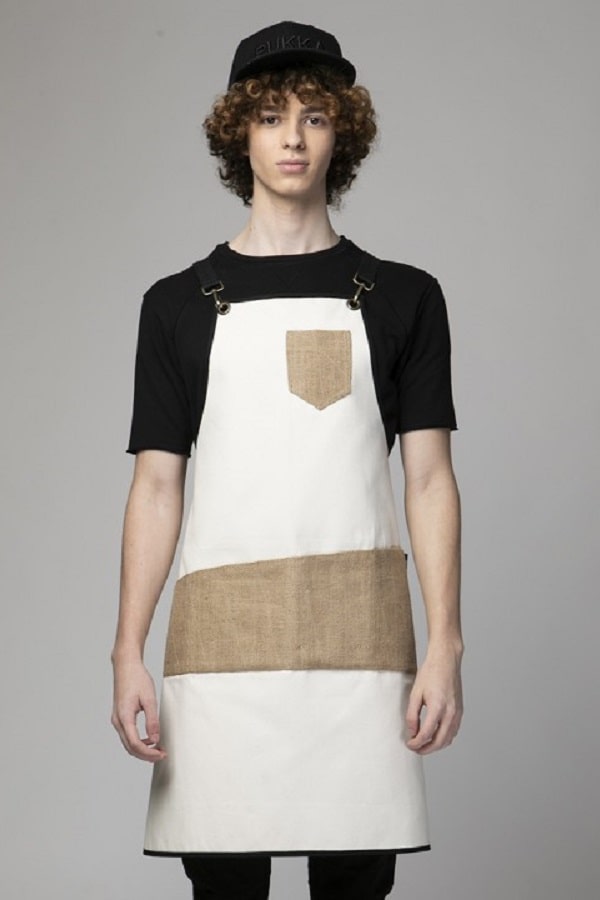 Grembiule in tessuto Pukka Flat White