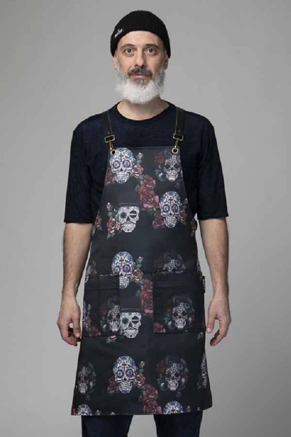 Grembiule Pukka teschi nero Blackskulls