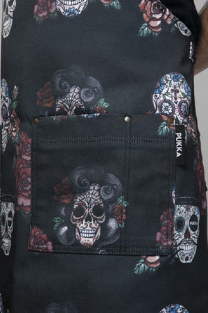 Grembiule Pukka teschi nero Blackskulls