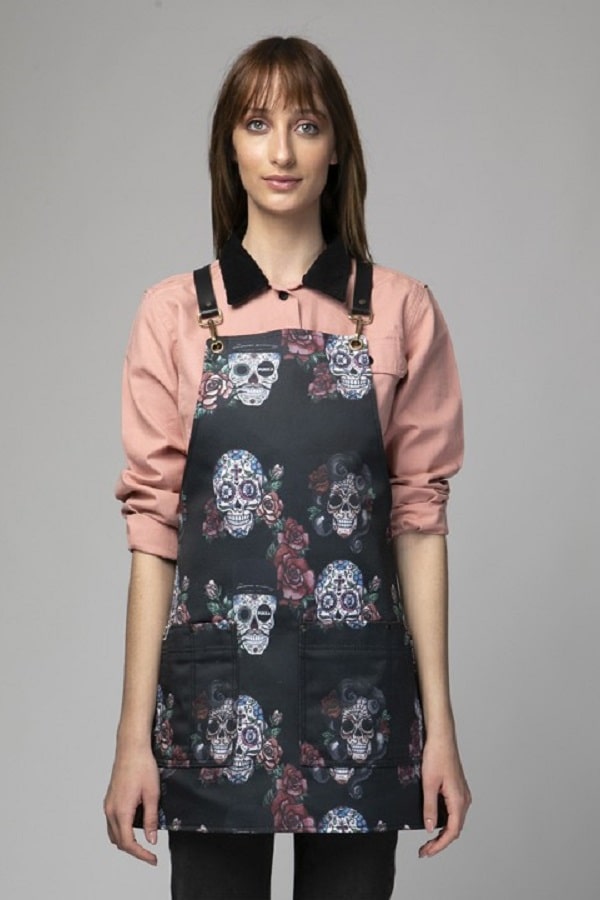 Grembiule Pukka teschi nero Blackskulls