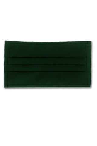 Mascherina in cotone doppio Fantasia verde scuro - ITALIADIVISE