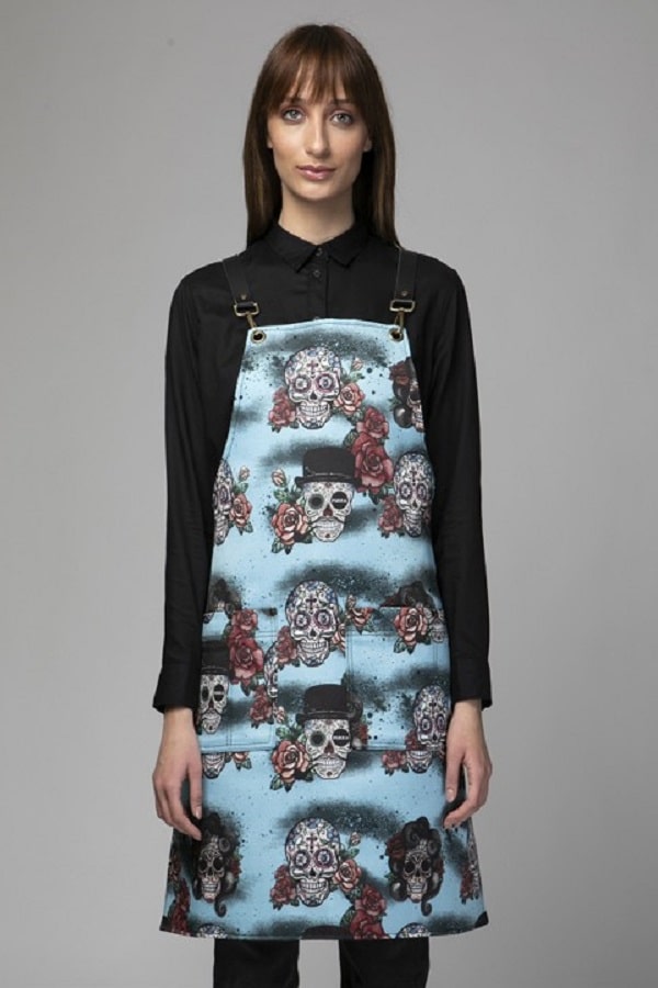 Grembiule Pukka teschi blu Blueskulls