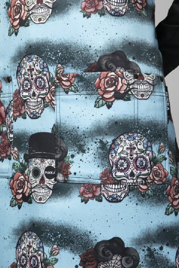 Grembiule Pukka teschi blu Blueskulls