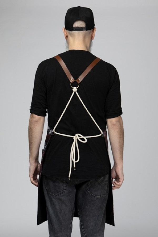 Grembiule Pukka teschi Bordeaux BordeauxSkulls