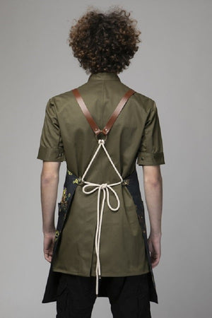 Grembiule Pukka teschi nero Goldskulls