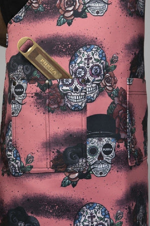 Grembiule Pukka teschi Rosa Roseskulls