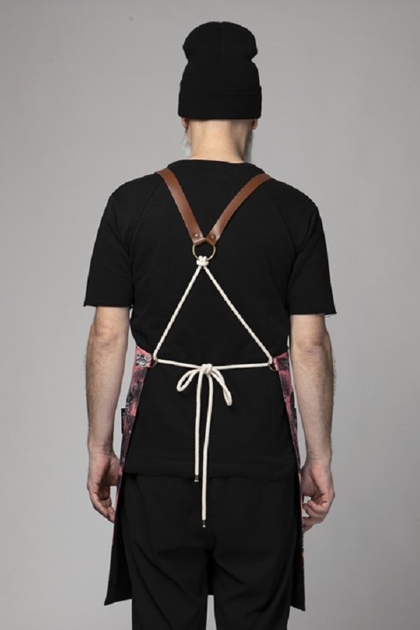 Grembiule Pukka teschi Rosa Roseskulls