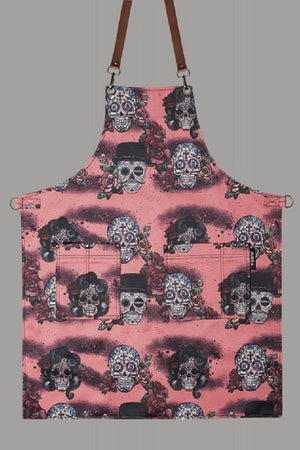 Grembiule Pukka teschi Rosa Roseskulls