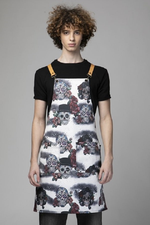 Grembiule Pukka Teschi bianco Whiteskulls