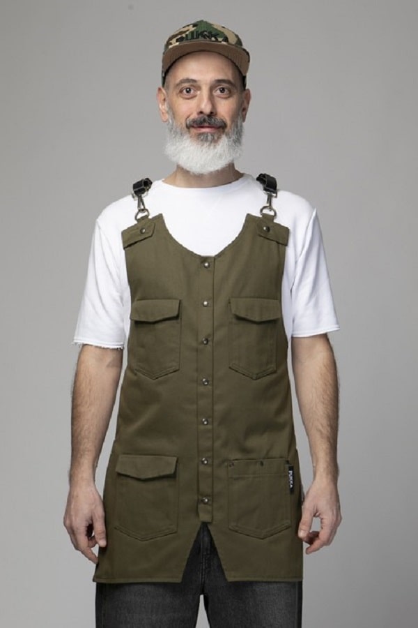 Giacca Grembiule Pukka Haki