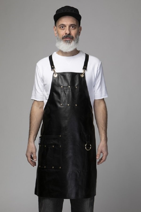Grembiule in Pelle Pukka Black Leather apron