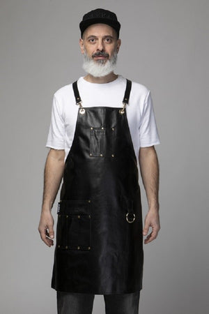 Grembiule in Pelle Pukka Black Leather apron