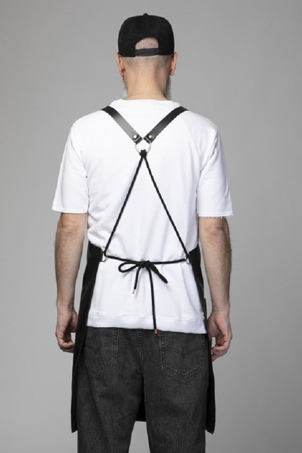 Grembiule in Pelle Pukka Black Leather apron