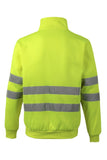 Felpa Alta Visibilità Zip Collo giallo