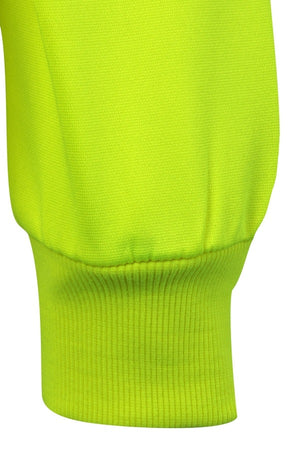 Felpa Alta Visibilità Zip Collo dettaglio