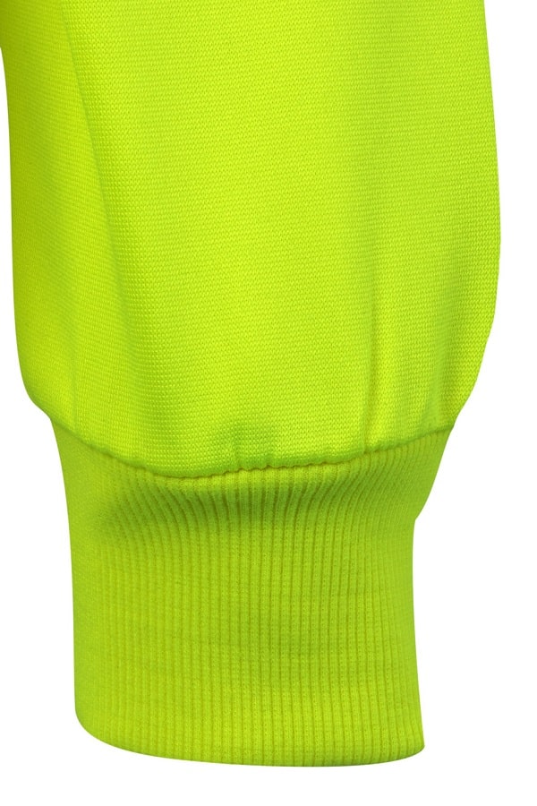 Felpa Alta Visibilità Zip Collo dettaglio