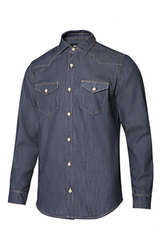 Camicia denim stretch da uomo
