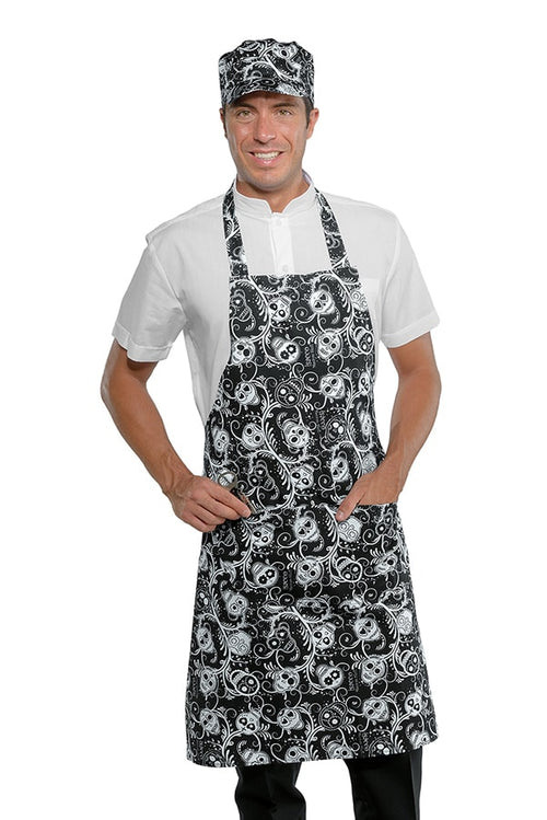 Pettorina Skull in Cotone bianco