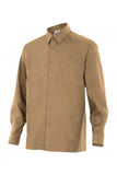 Camicia da Uomo in misto cotone beige