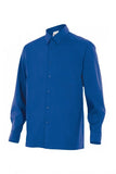Camicia da Uomo in misto cotone bluette