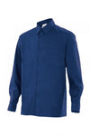 Camicia da Uomo in misto cotone blu navy