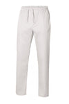 Pantalone unisex polycotone Stretch bianco