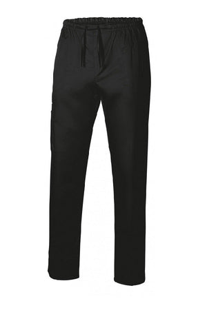 Pantalone unisex polycotone Stretch nero