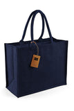 Big Bag in Juta Cm 42 x 33 x 19 Blue navy