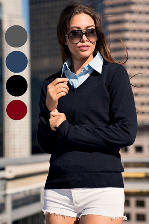 Maglia business Lady collo a V