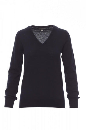 Maglia business Lady collo a V blue navy