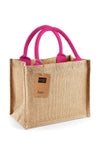 Bag in Juta 26 x 22 x 14 manico Fuxia